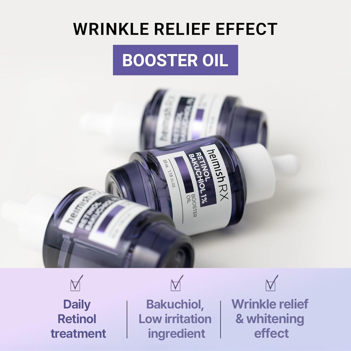 Heimish RX Retinol Bakuchiol 1% Booster Oil