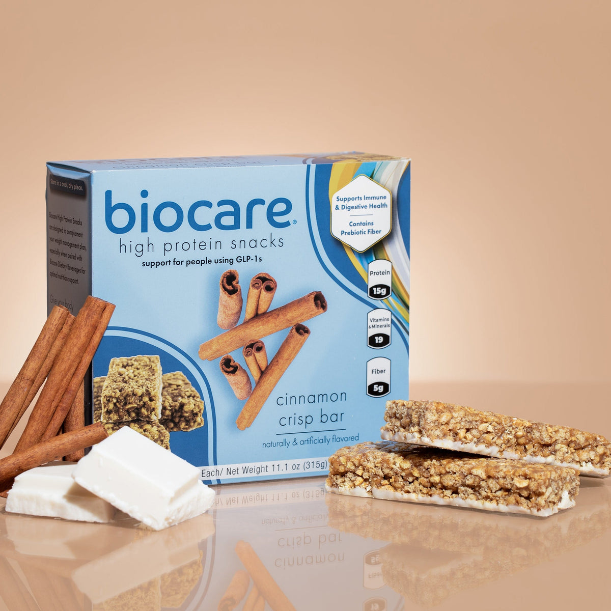 High Protein Cinnamon Crisp Bar