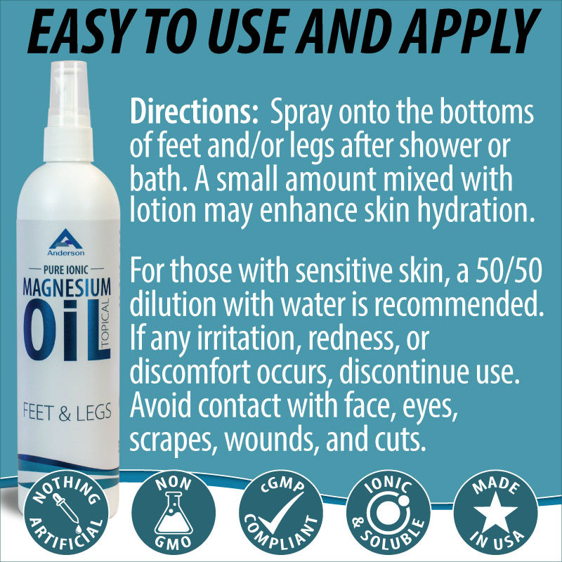 Anderson Magnesium Oil Feet & Legs