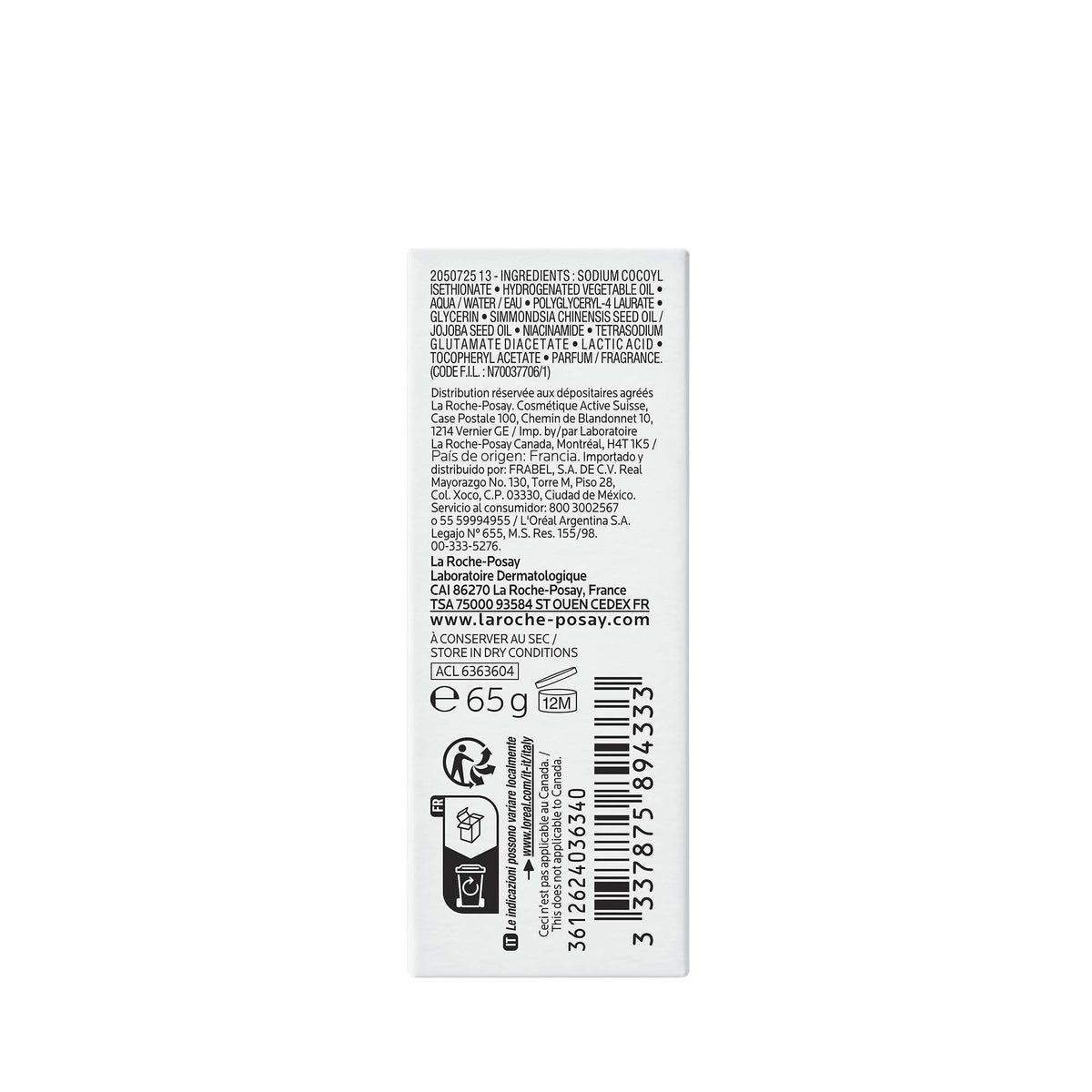 La Roche-Posay Effaclar Surgras Cleansing Bar